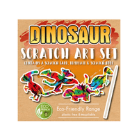 Wholesale Mini Eco-Friendly Dinosaur Scratch Art Set - (CDU of 108)