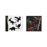 Wholesale Mini Eco-Friendly Dinosaur Scratch Art Set - (CDU of 108)