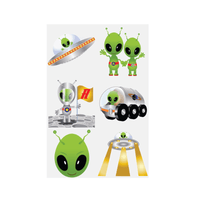 Wholesale Alien Temporary Tattoos - (CDU of 96)