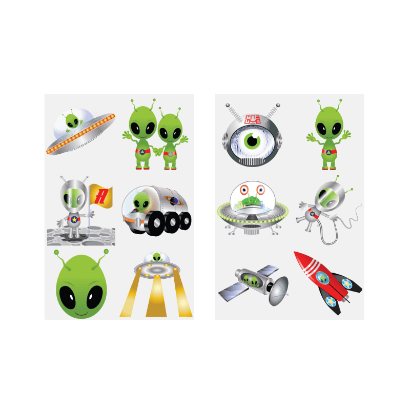Wholesale Alien Temporary Tattoos - (CDU of 96)