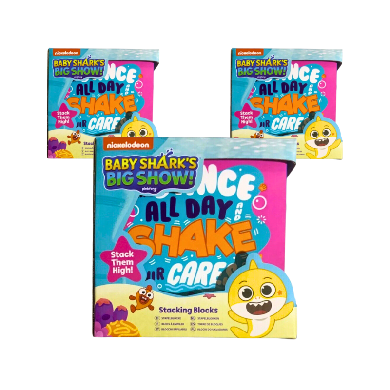 Wholesale Baby Shark Educational Stacking Blocks - (Case of 6)