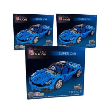 Wholesale Block Tech - Tech Builds Build Your Own Blue Super Car - (Case of 6)