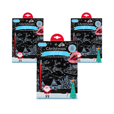 Wholesale Christmas Scratch Art Set - (Case of 12)