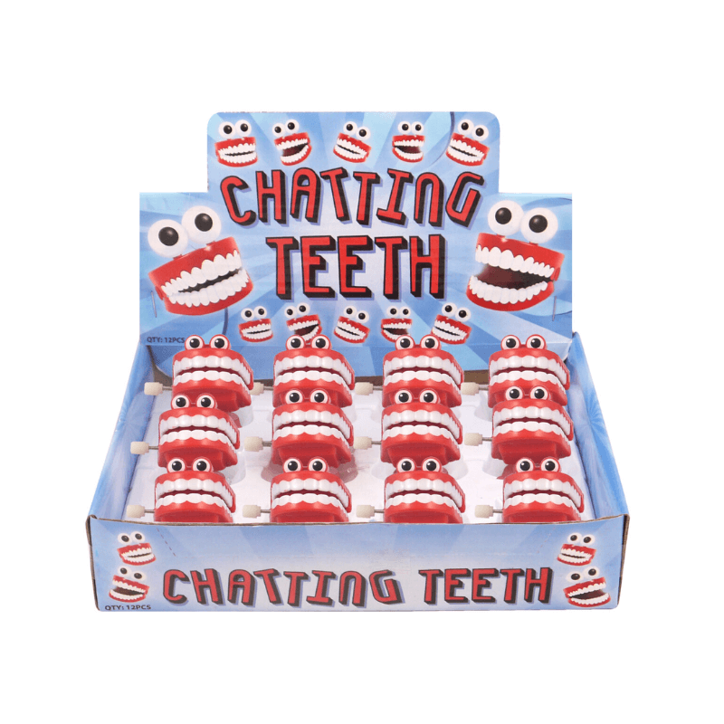Wholesale Clockwork Chatting Teeth - (CDU of 12)