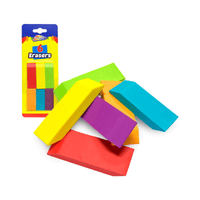 Wholesale Grafix 6 Pack Of Colourful Erasers - (CDU of 12)