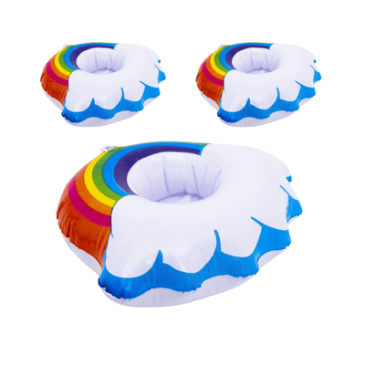 Wholesale Inflatable Drink Holder - Rainbow - (Case of 12)