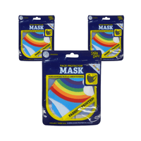 Wholesale Junior Face Mask Protector Rainbow - (Case of 24)