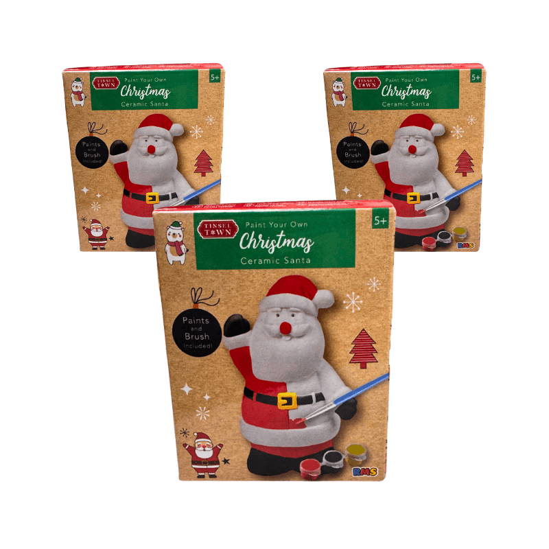 Wholesale Paint Your Own Christmas Santa Figure - (Case of 12)