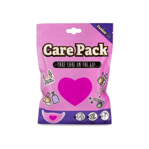 Wholesale Pink Love Heart Stay Safe Care Packs - (Case of 12)