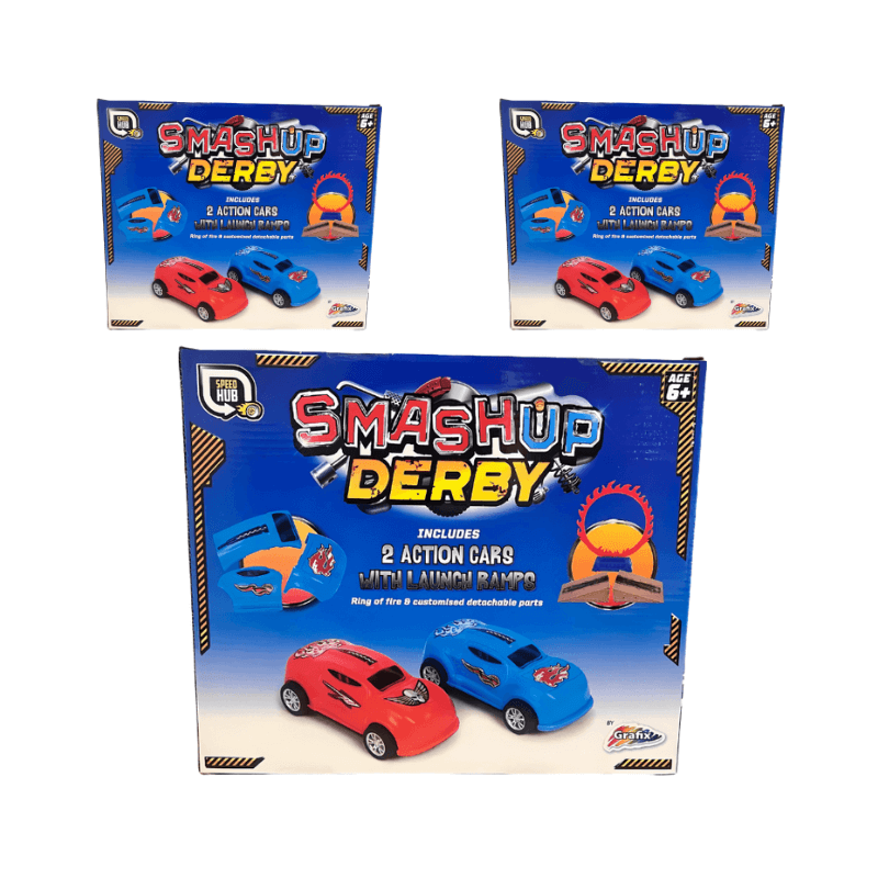 Wholesale Smash Up Derby Action Car Set - (Case of 12)