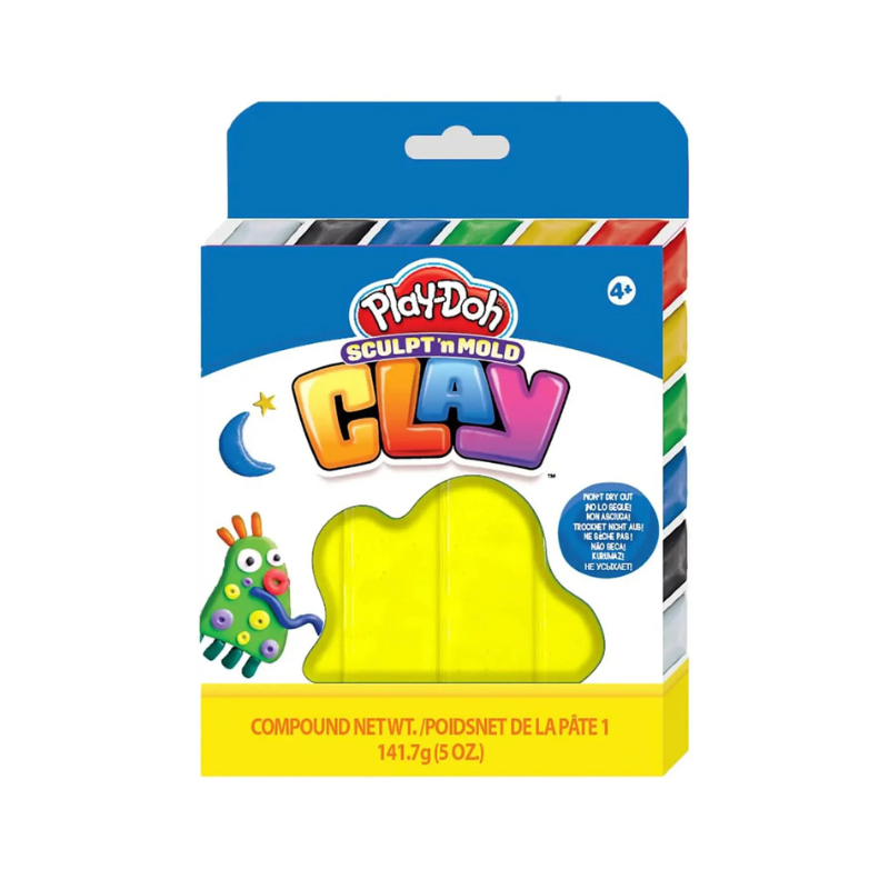 Wholesale Yellow Sculpt N' Mold Clay - (Case of 16)