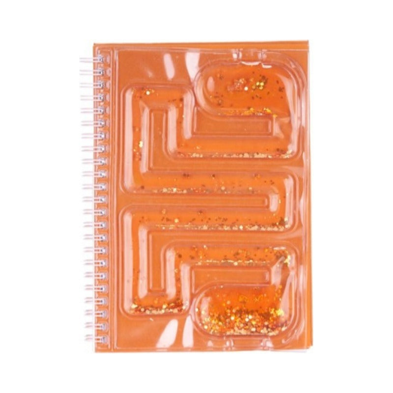A5 Fidget Notebook - Blue/Orange (1)