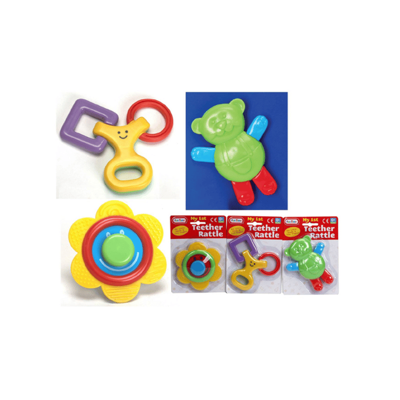 Wholesale My First Teether Rattle Baby Toy - (Case of 12)