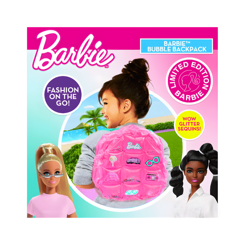 Wholesale Barbie Inflatable Bubble Backpack - (Case of 10)