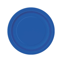 Wholesale Amazing Celebration Party Plates - Blue - (Case of 24)