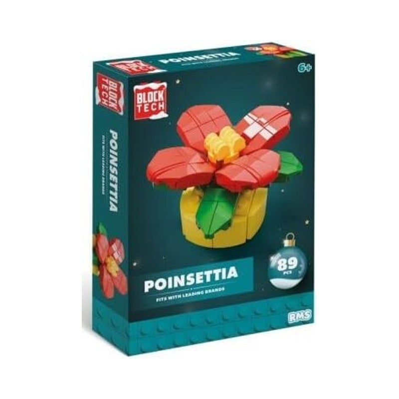 Block Tech Christmas Flower Building Block Set (2)