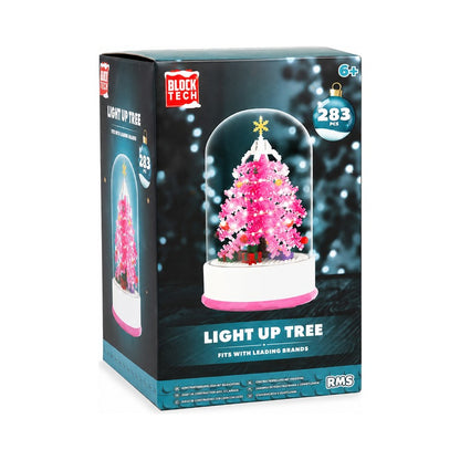 Block Tech Christmas Light Up Tree Building Set - 283 Pieces (1)