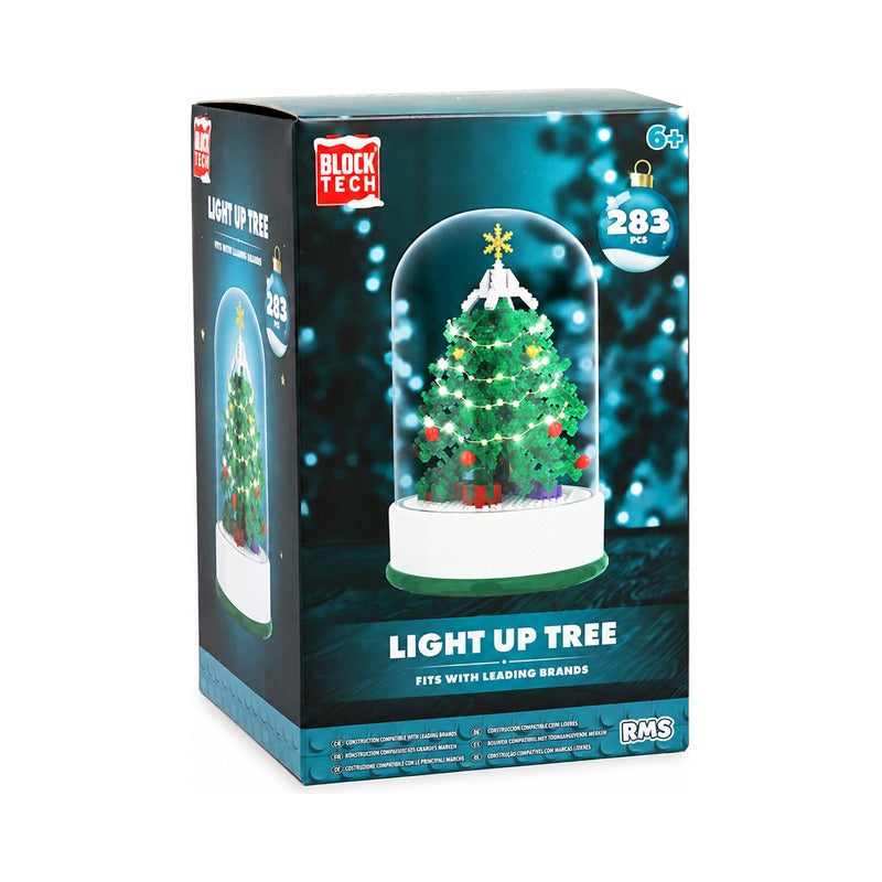 Block Tech Christmas Light Up Tree Building Set - 283 Pieces (2)