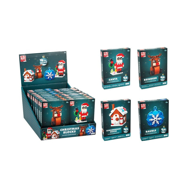 Block Tech Christmas Mini Building Blocks Set (4)