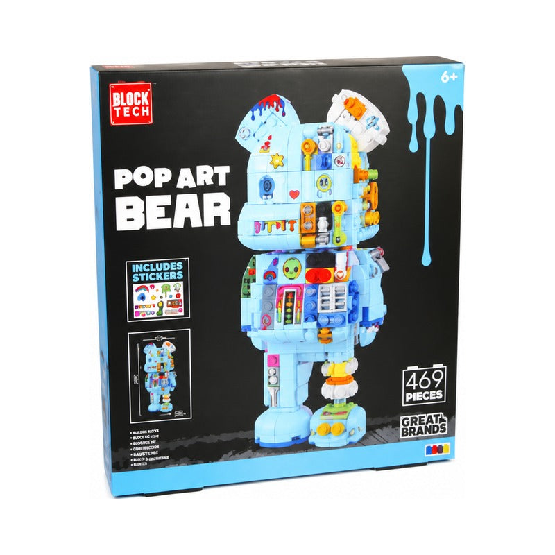 Block Tech Large Pop Art Blue Bear