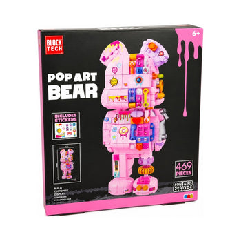 Block Tech Large Pop Art Pink Bear