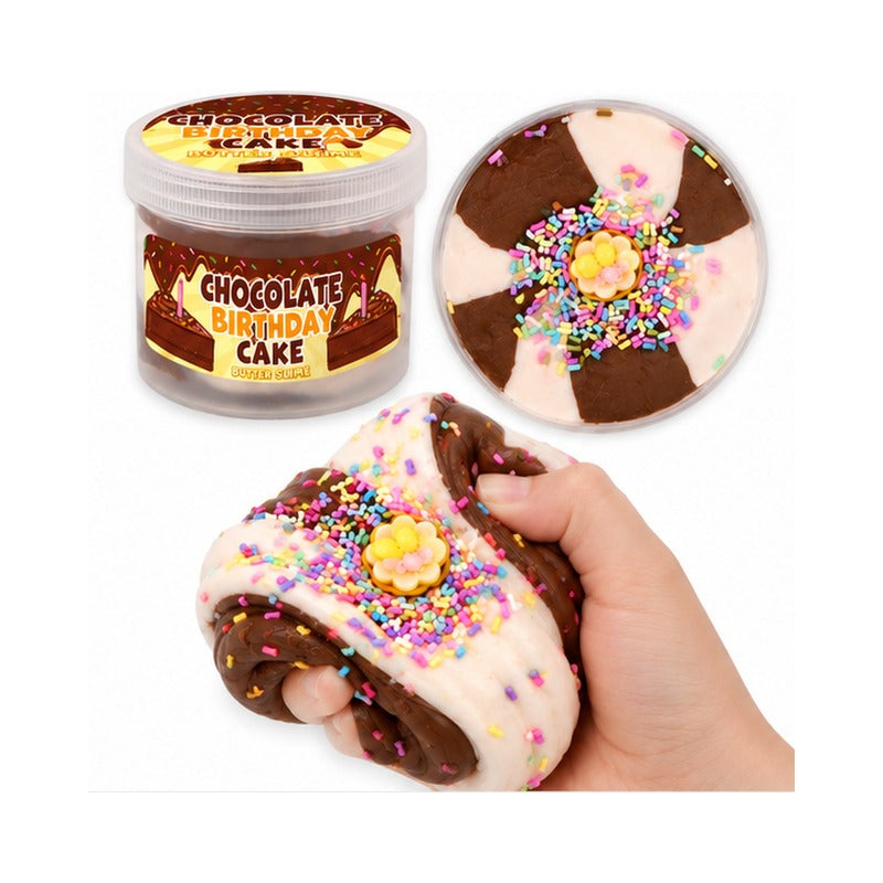 Chocolate Birthday Cake Candy Scented Dessert Butter Slime