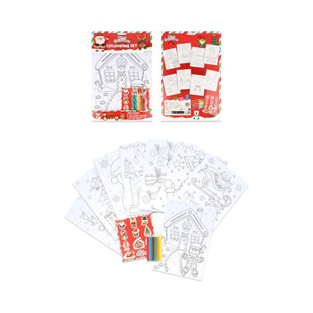 Christmas A4 Colouring Set