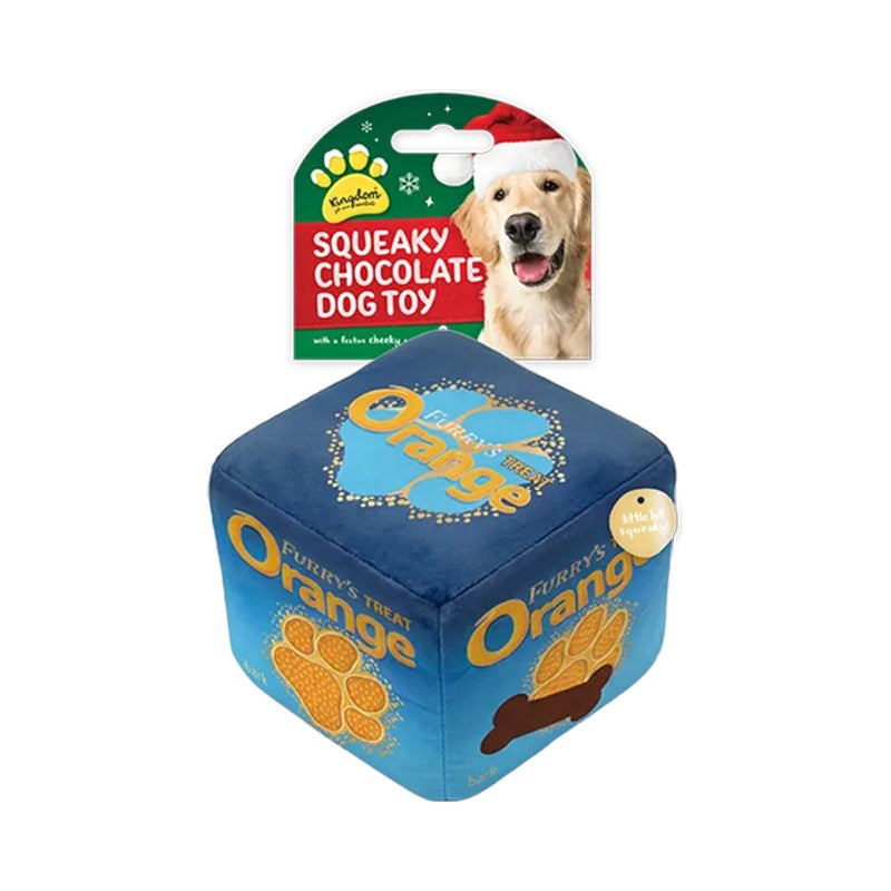 Christmas Chocolate Squeaky Dog Toy