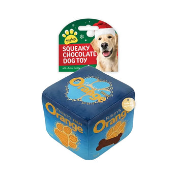 Christmas Chocolate Squeaky Dog Toy