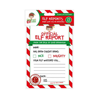 Christmas Elf Reports - 25 Pack