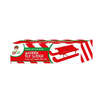 Christmas Elf Wooden Sledge