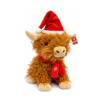 Christmas Highland Cow Plush - 17cm