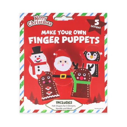 Christmas Make Your Own Finger Puppet Craft Set