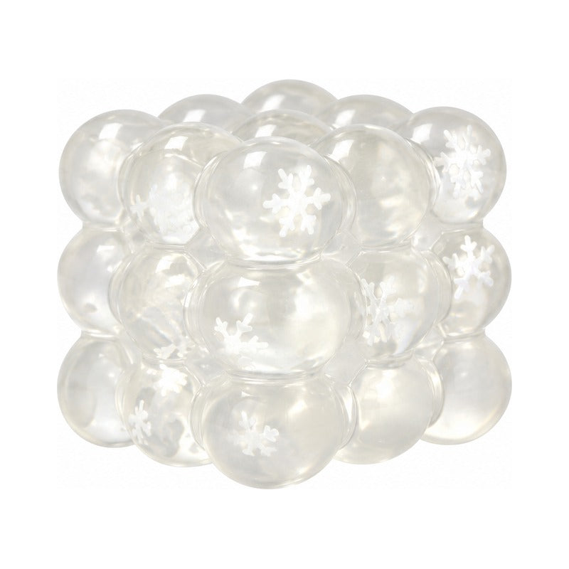 Christmas Mini Squeeze Bauble Cube Toy with Sugar & Snowflake (2)