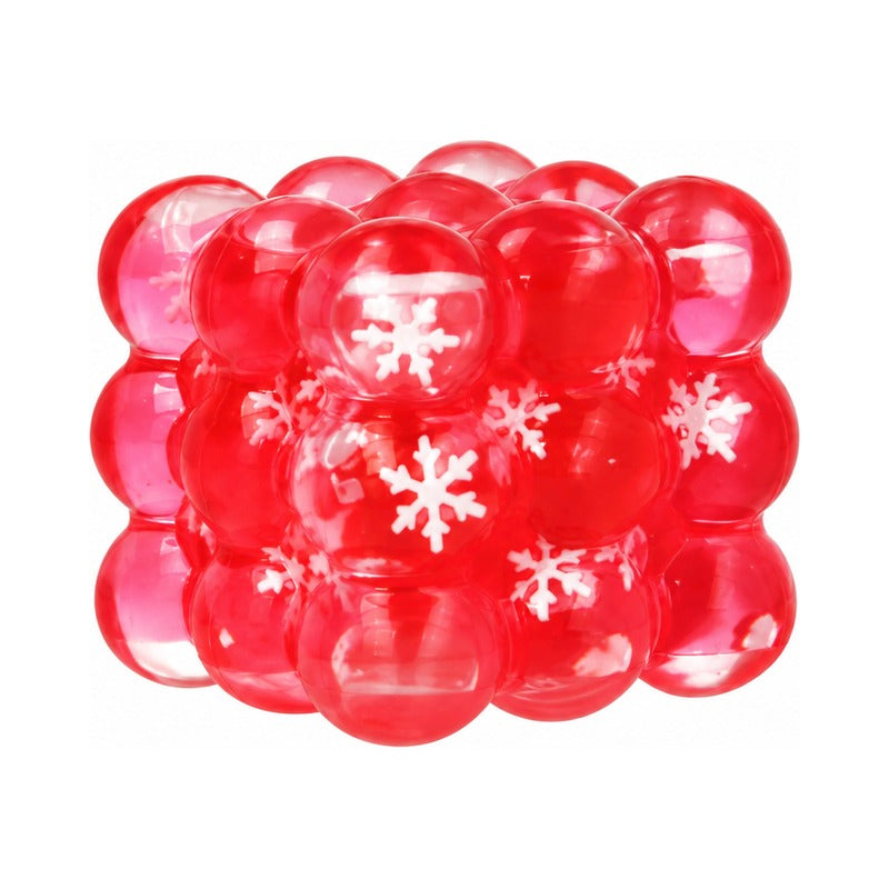 Christmas Mini Squeeze Bauble Cube Toy with Sugar & Snowflake (4)