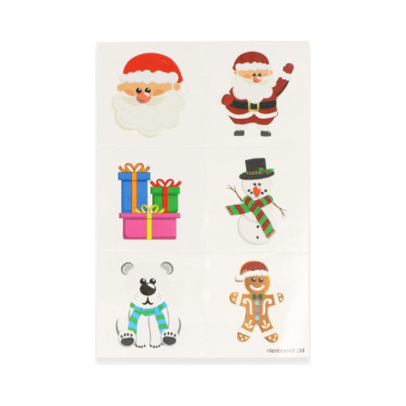 Christmas Temporary Tattoo Sheets