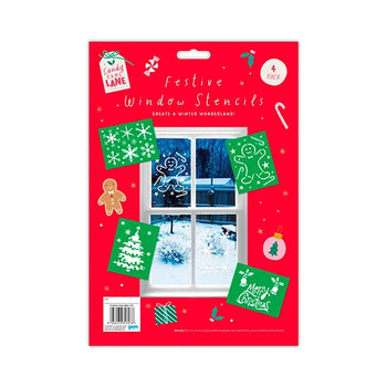 Christmas Window Stencils 4 Pack
