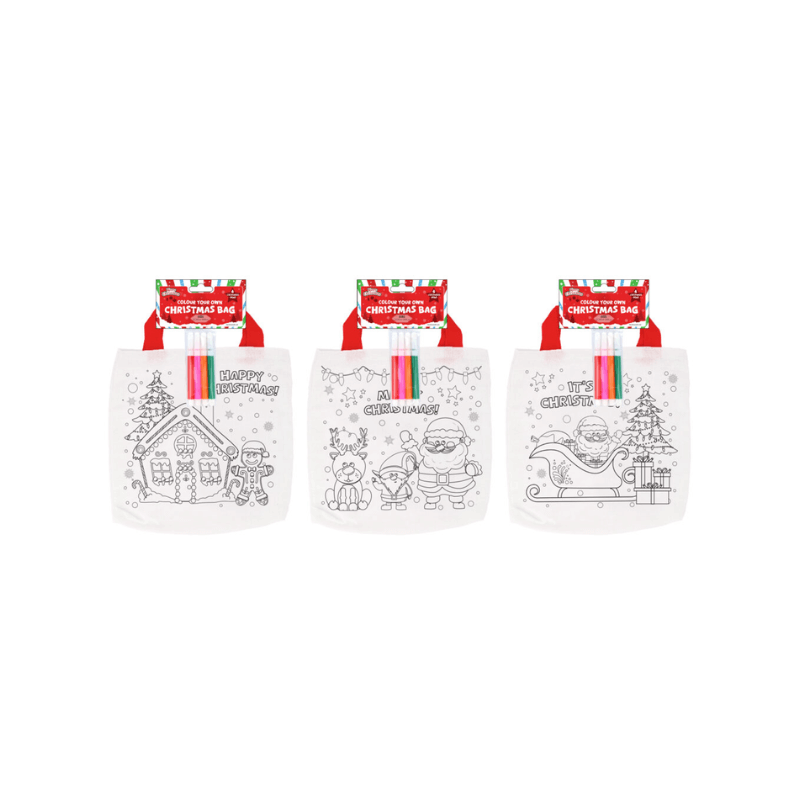 Colour Your Own Christmas Bag (1)