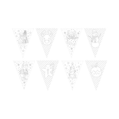 Colour Your Own Christmas Bunting 2m (1)