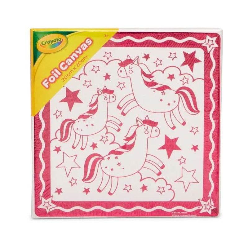 Crayola Colour Your Own Foil Unicorn Canvas