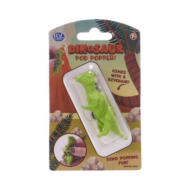 Dinosaur Pod Popper Keychain