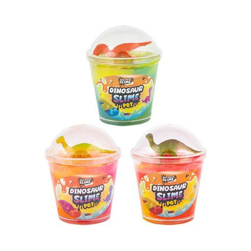 Dinosaur Slime Pot with Figure