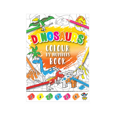Wholesale Dinosaur Colour By Numbers Book - (Case of 36)