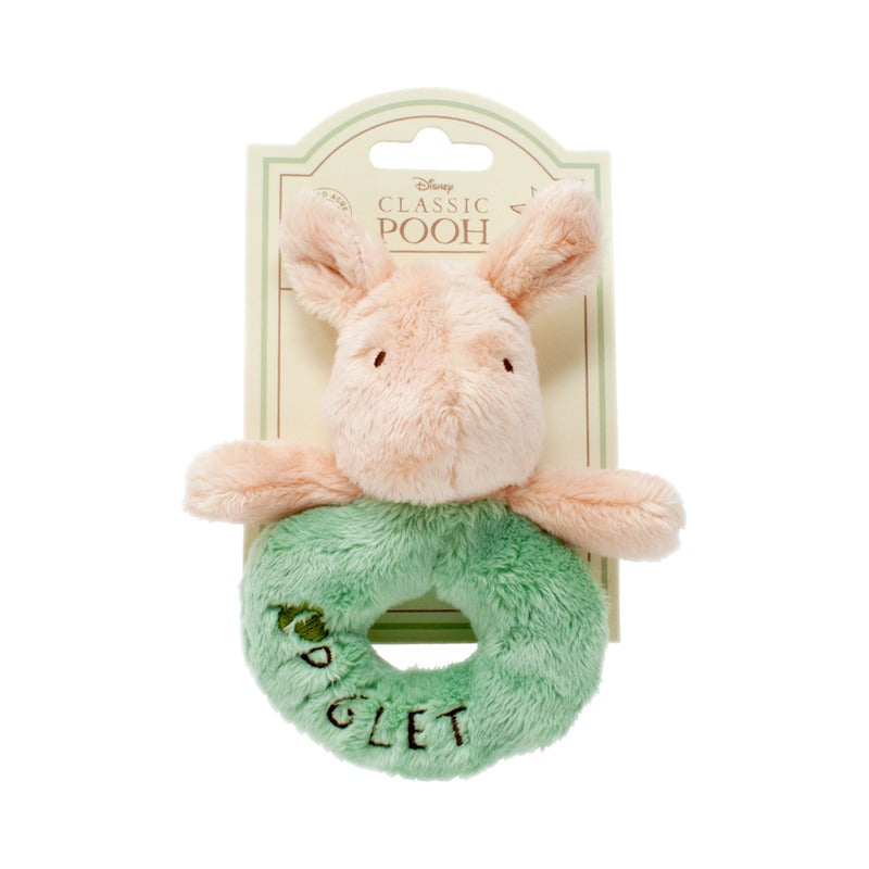 Disney Winnie the Pooh Classic Piglet Baby Ring Rattle (1)