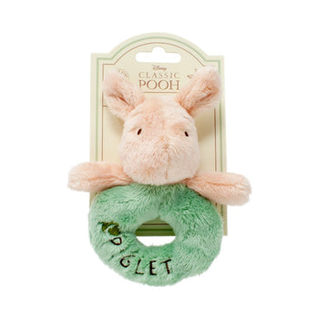 Disney Winnie the Pooh Classic Piglet Baby Ring Rattle (1)