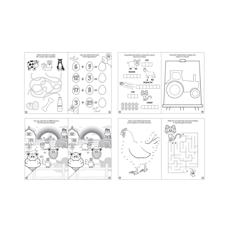 Wholesale Farm Puzzle Book - (Case of 36)