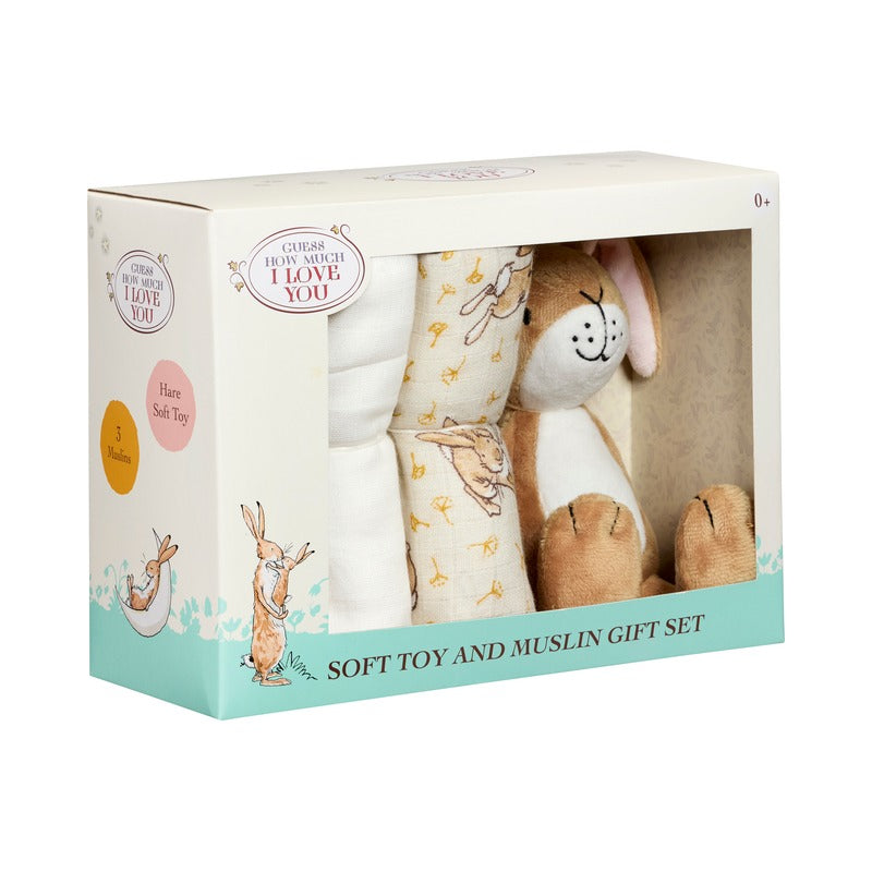 Guess How Much I Love You Soft Toy and Muslin Gift Set (2)