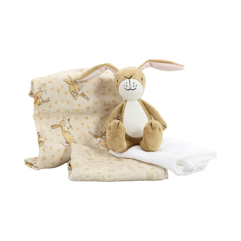 Guess How Much I Love You Soft Toy and Muslin Gift Set