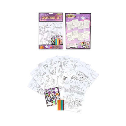 Halloween Colouring Set with Stickers (1)