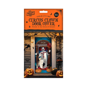 Halloween Creepy Clown Door Cover Decoration